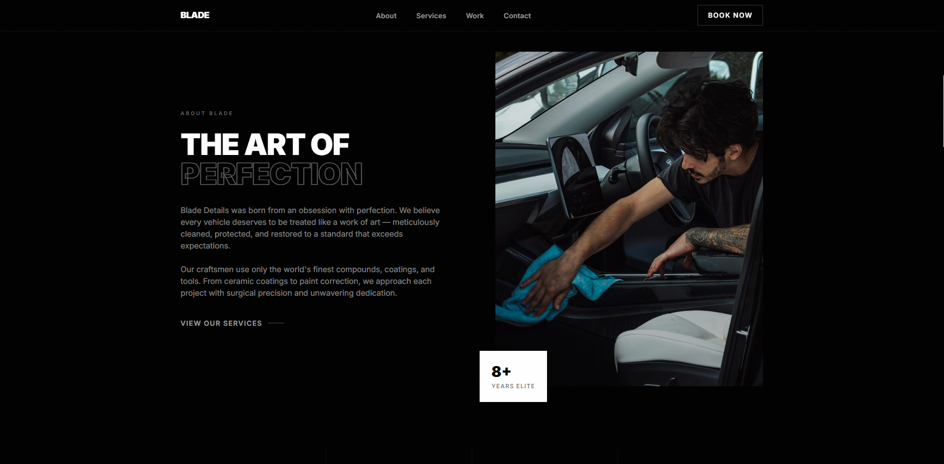 Blade Details - Digital marketing project showcase
