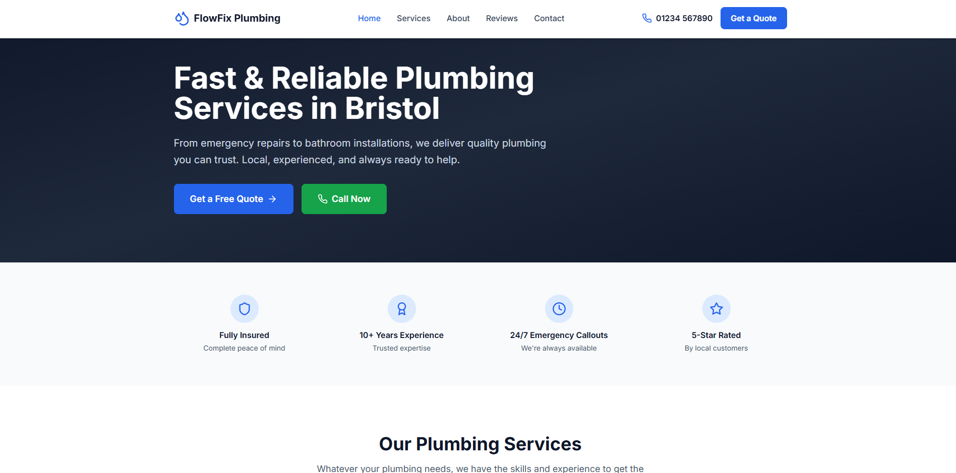 BR Plumbing - Digital marketing project showcase